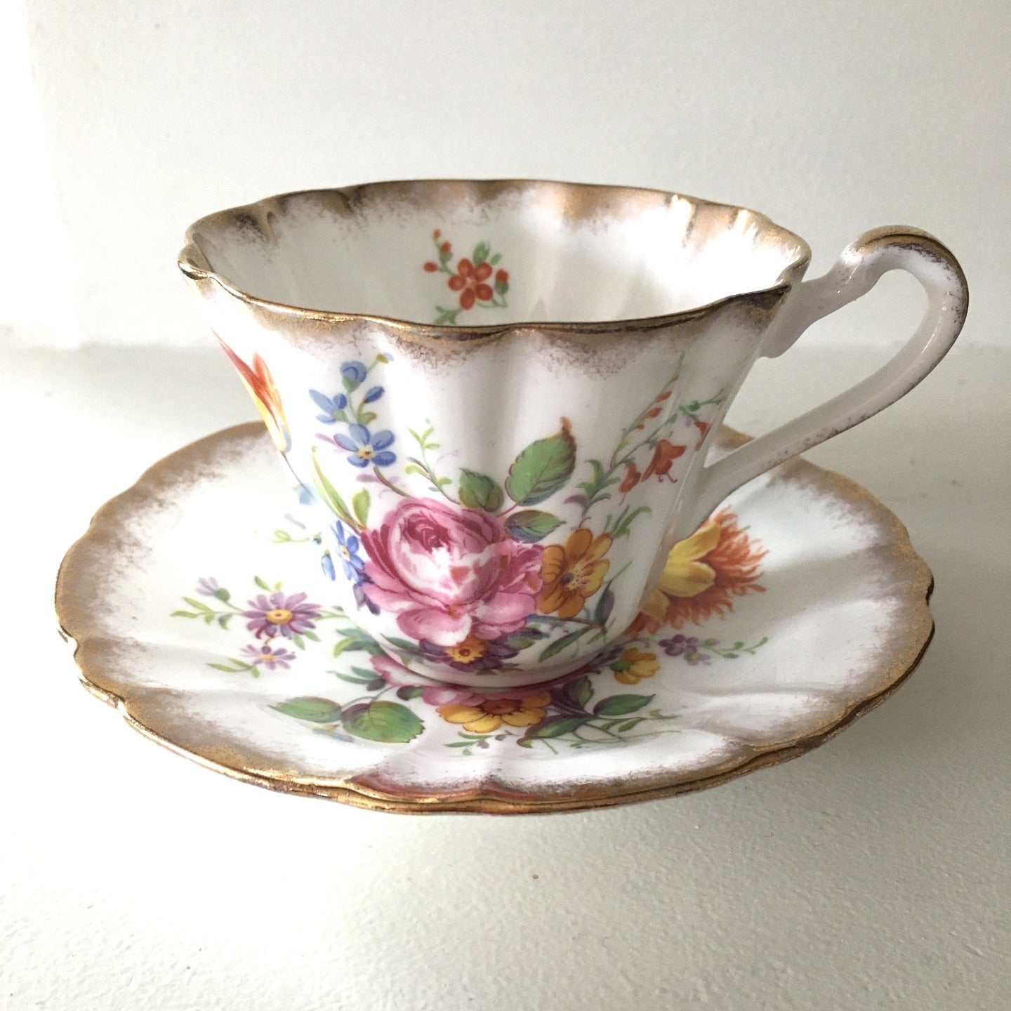 Gladstone Teacup & Saucer – Sarah Church Antiques & Vintage Wares