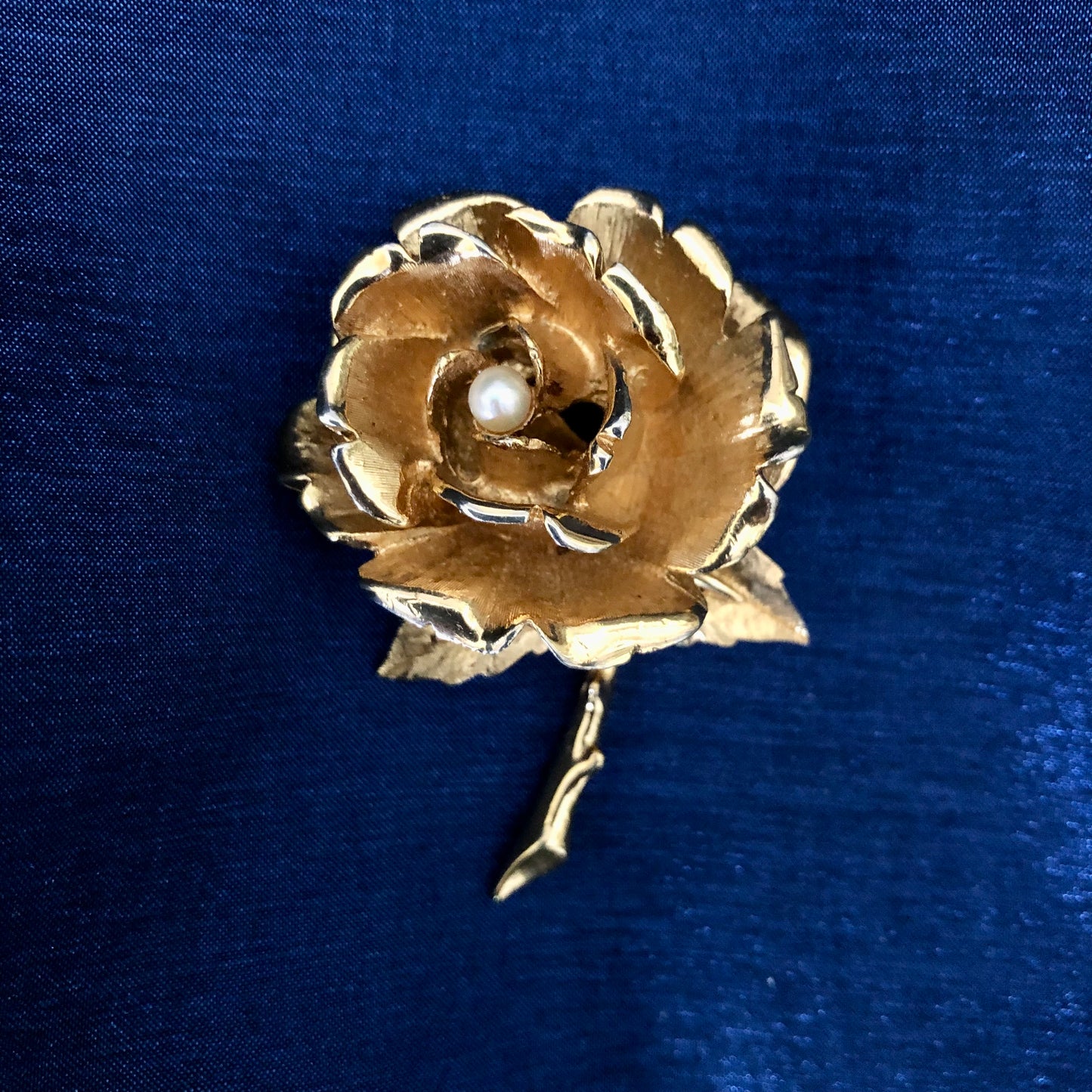 Vintage Rose Pin by Boucher