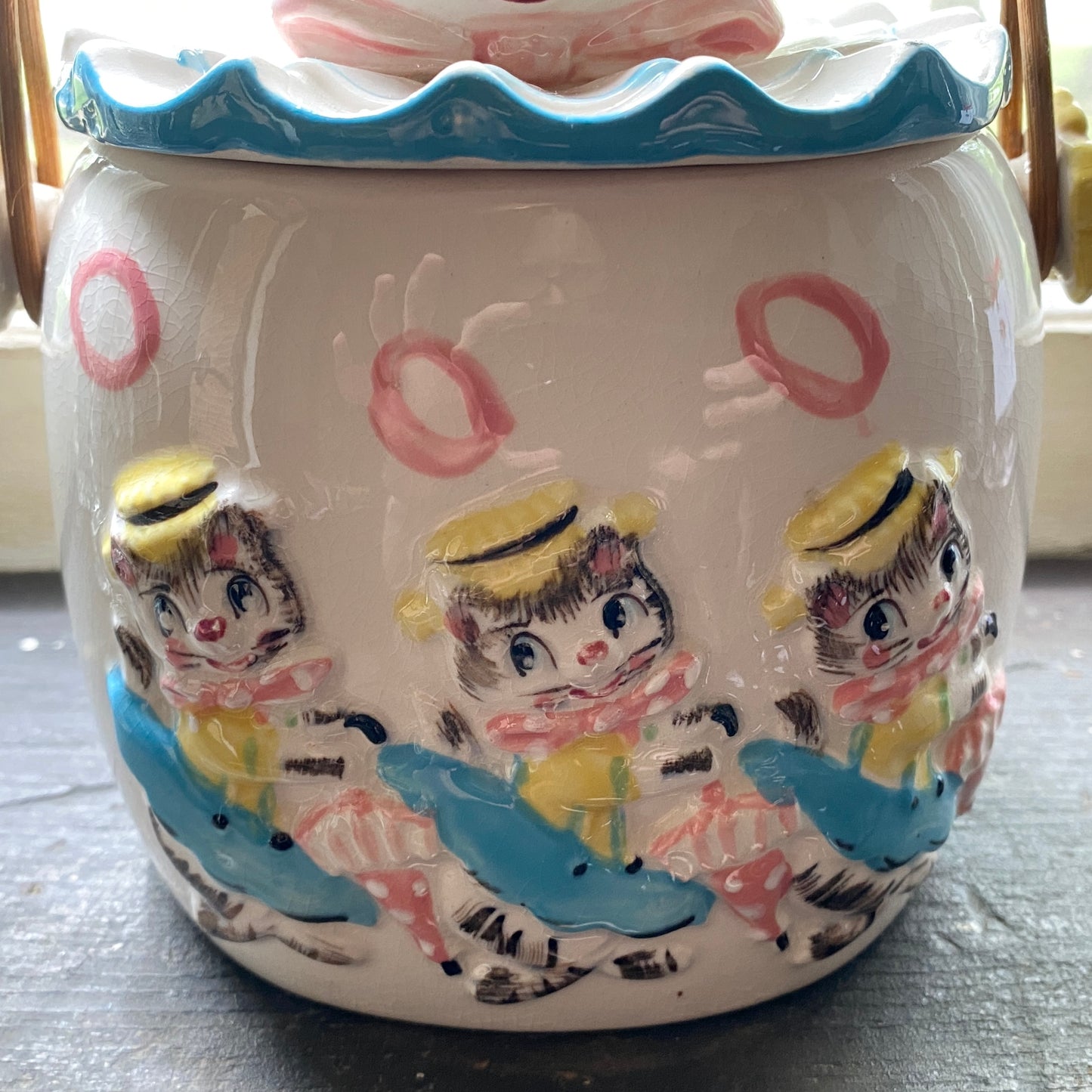 Mid Century Cat Cookie Jar, Made in Japan