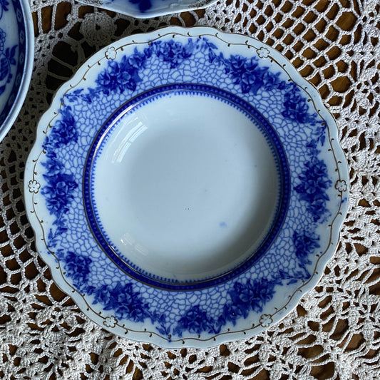 Flow Blue Soup Bowl by Wedgewood & Co., Phyllis