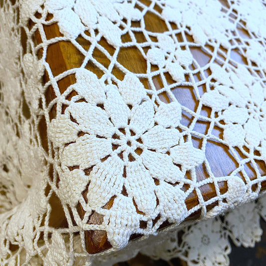Antique Crocheted Tablecloth