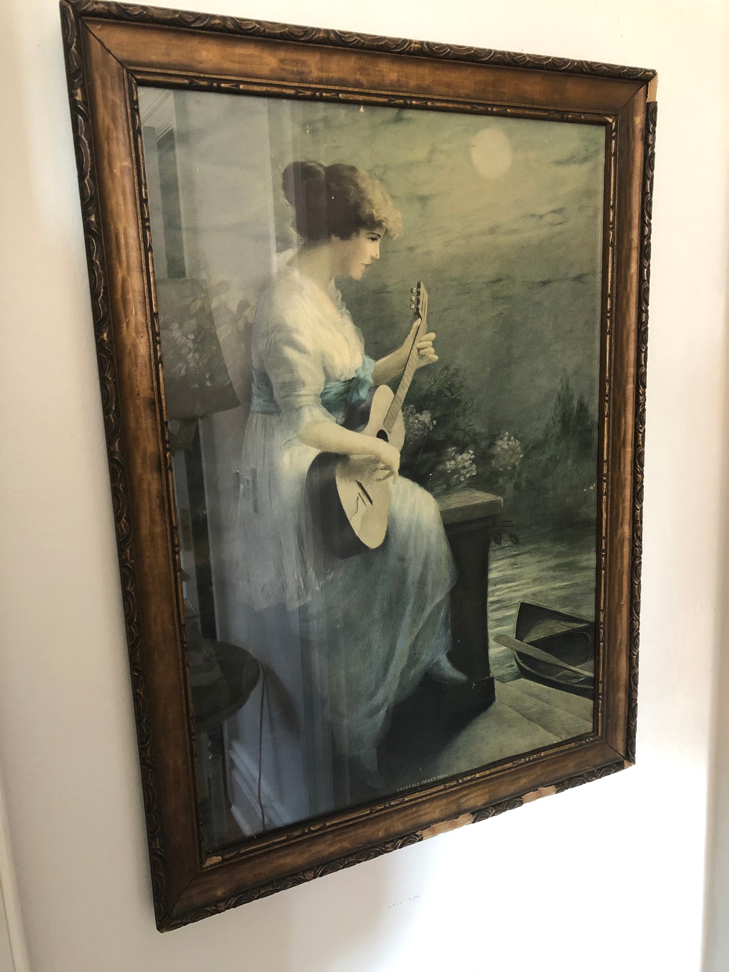 'Loves Old Sweet Song' by Zula Kenyon Framed Print
