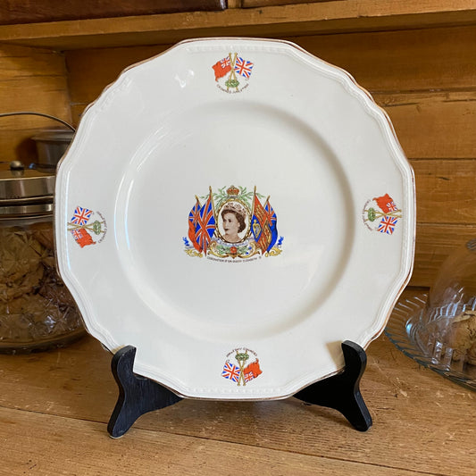 Queen Elizabeth II Coronation Plate by Alfred Meakin