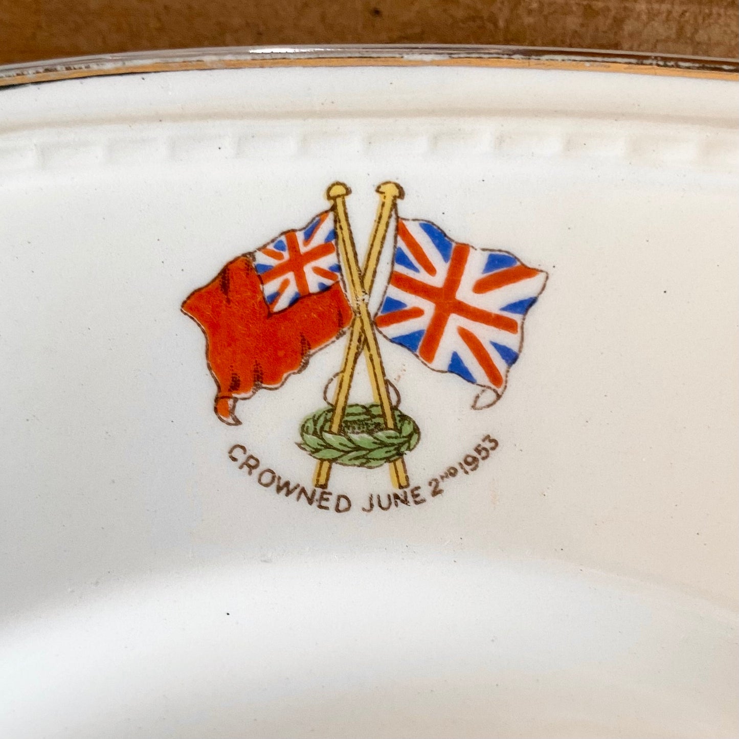 Queen Elizabeth II Coronation Plate by Alfred Meakin