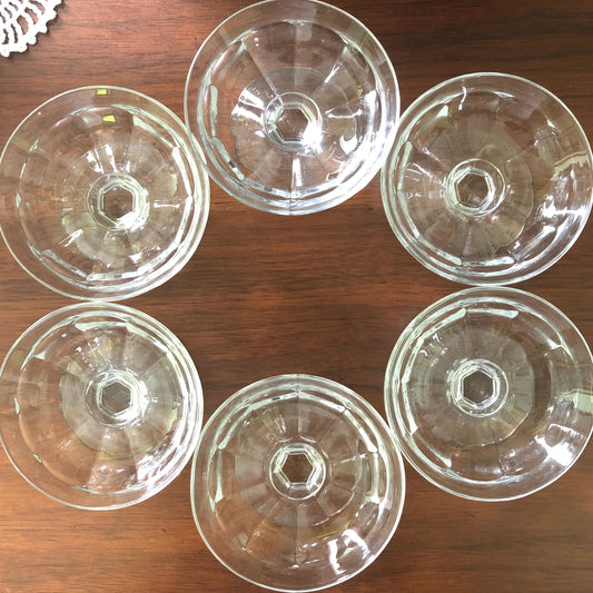 Small Glass Dessert Dishes, Set of 6