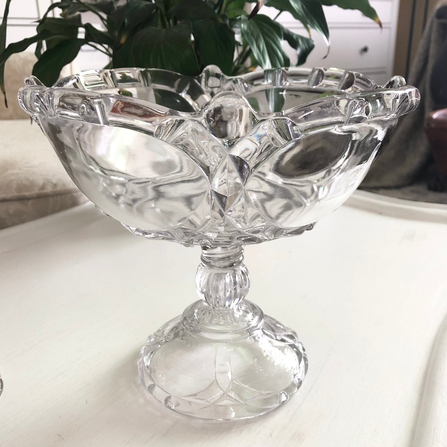 Early Pressed Glass Compote