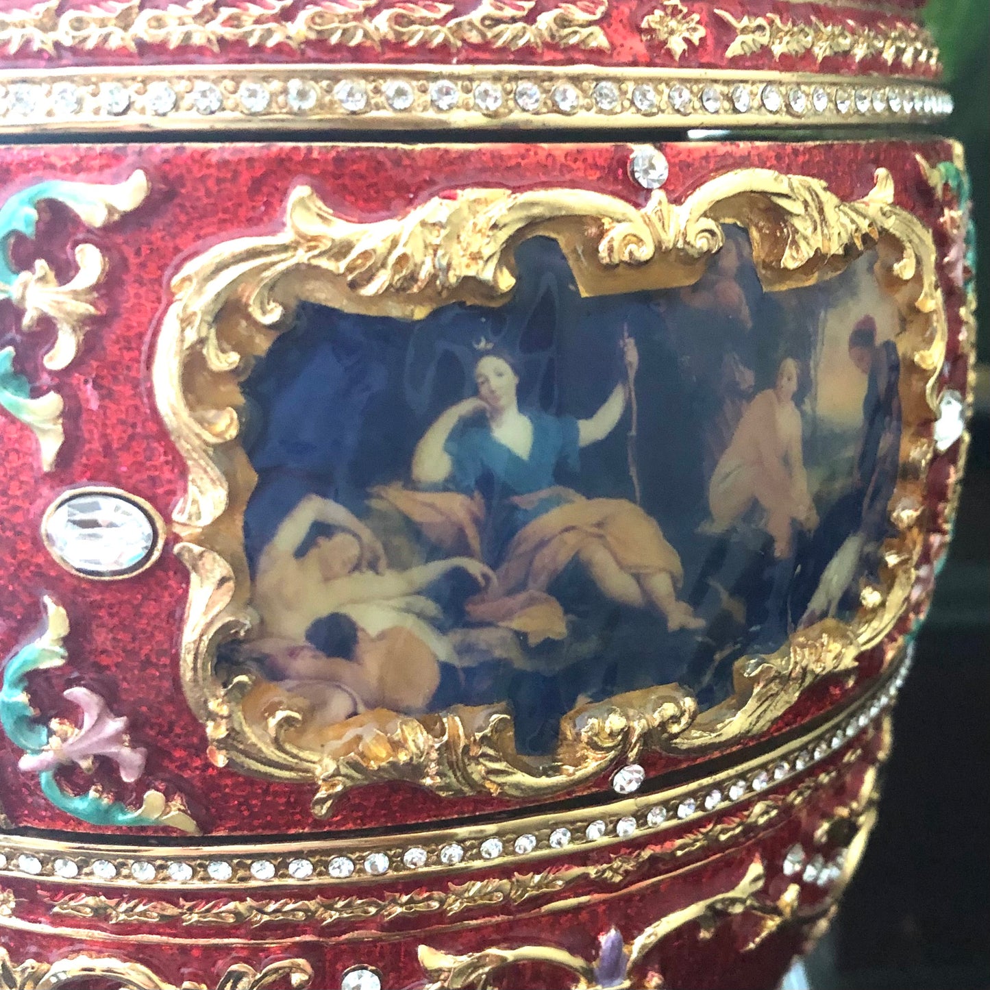 Guilloche Musical Faberge Style Egg